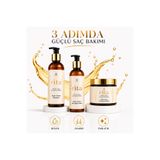 Rita Cosmeticlab Argan Yağlı Saç Bakım Seti 3’lü | Şampuan 250 ml + Saç Kremi 250 ml + Yoğun Onarıcı Saç Maskesi 250 ml