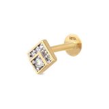 Rita Fine Jewelry Cubic 14 Ayar Altın Pırlanta Piercing - Standart