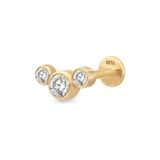 Rita Fine Jewelry Trio 14 Ayar Altın Kadın Pırlanta Piercing - Standart