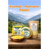 Ritad Kuymak - Muhlama Paketi (1 kg Tereyağı + 1 kg Tel peyiniri + 1 kg Mısır unu )