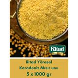 Ritad Yöresel Karadeniz Mısır Unu 1000 G X 5 Adet (Ekmeklik-Muhlamalık)