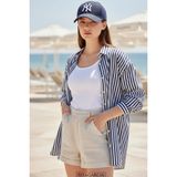 Ritagarcia Ny Nakışlı Unisex Beyzbol Şapkası - Ayarlanabilir Spor Kep - Standart - Lacivert
