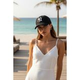 Ritagarcia Ny Nakışlı Unisex Beyzbol Şapkası - Ayarlanabilir Spor Kep - Standart - Siyah