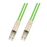 RiteAV 300M (950ft) OM5 100Gb LC - LC Fiber Optik Kablo Dubleks Çok Modlu 50/125 Jumper 300 Metre Yama Kablosu Kireç Yeşili