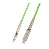 RiteAV 300M (950ft) OM5 100Gb LC - SC Fiber Optik Kablo Simplex Multimode 50/125 Jumper 300 Metre Yama Kablosu Kireç Yeşili