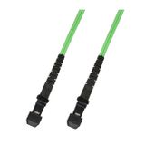 RiteAV 300M (950ft) OM5 100Gb MTRJ - MTRJ Fiber Optik Kablo Dubleks Multimode 50/125 Jumper 300 Metre Yama Kablosu Kireç Yeşili