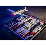 Riti Design - Mustang - P-51D Mustang Savaş Uçağı 3D Model Kit Kartı Maketi Vitrin