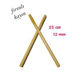 Ritim Çubuğu 20 Çift 40 Adet Pürüzsüz 25 Cm 12 Mm