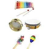 RİTİM SETİ - 5 - ORFF SET - TEF, KSİLOFON, MARAKAS, EL ZİLİ
