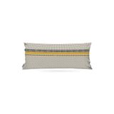 RİTMOHOME Iskandinav, Cozy, Bohem, Çift Tarafı Baskılı Krem, Siyah Uzun 40x100 Kırlent Yastık (İÇİ DOLGULU)