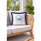 RİTMOHOME Marin, Deniz, Yaz, Tekne, Yat, Püsküllü, Modern, Country, Bohem 50x50 Dekoratif Kırlent Kılıfı