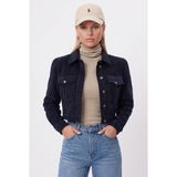 Ritnice Kadın Daniel Astarlı Cep Detaylı Düğmeli Crop Lux Indigo Ceket - -- - İndigo