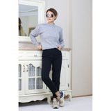 Ritnice Kadın Siyah Motto Mom Jean