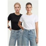 Ritnice Kadın Vicky Basic Siyah ve Beyaz 2'li T-Shirt
