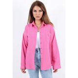 Ritnice Kadın Well Pembe Keten Gömlek