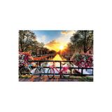 Ritoys Amsterdam Bisikletler Manzara 1000 Parça Puzzle Yapboz
