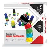 Ritoys Renkli ve Hızlı Süper Pratik Akıllı Bardaklar Eğitici Zeka Oyunu Çocuk ve Aile Kutu Oyunu
