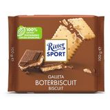Ritter Sport Sütlü Çikolata Kaplı Ve Süt&Kakao Kremalı Tereyağlı Bisküvi 100 Gram