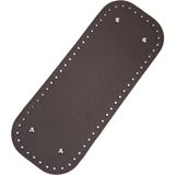 Ritzz Dikdörtgen Suni Deri Çanta Tabanı 32 x 12 cm Kahverengi