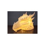 Riva Self Ejderha Kafa Tasarımlı 3D Baskı Tealight Mumluk / Dekoratif Ambiyans Aydınlatma
