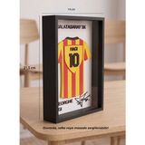 Riva Self Hagi 10 Numara Galatasaray Temalı 3D Dekoratif Çerçeve - Masa Üstü ve Duvar Tablosu - Sarı - Kırmızı - Siyah - 21,5 x 14