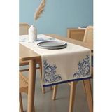 Rivaİstanbul Elysian Blue Keten Runner 45x140 Cm Çok Renkli