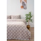 Rivaistanbul Ferly Püsküllü Gri Çift Kişilik Jakarlı Deluxe Uyku Seti 3 Parça Yatak Örtüsü Seti - 00-Siyah - Beyaz - 1 x 32 x 27 cm