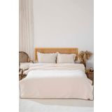 Rivaİstanbul Krem Valencia Sherpa Çift Kişilik Peluş Battaniye