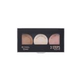 Rival Loves Me 3 Steps 10 gr Kontur Highlighter Blush 3 İn 1 Set