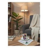 RivelCandle Porselen Fincan 90ml Mor Hediyelik Dekoratif Türk Kahvesi Sunumu Etamin İşlemeli Peçete Dahil