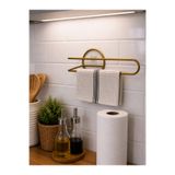 Rivelsa Home Eskitme Gold Yapışkanlı Duvar Tipi Kağıt Havluluk & Mutfak Bezi Askılığı