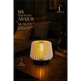 RIVEND Dekoratif Tealight Mumluk - Minimalist 3D Baskı Mumluk