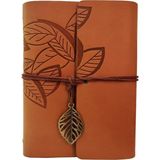 River World Desenli Deri Yaprak Defter - Renkli - 1