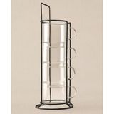 River World Fincan Seti 4'lü Borosilikat Standlı - Renkli - 0 - 499 ml