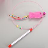 River World Kediler Için 90 cm Lik Peluşlu Oyun Oltası