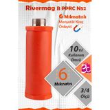 Rivermag Güçlendirilmiş 6 Mıknatıslı N52 Manyetik Kireç Kırıcı Önleyici 3/4 Beyaz Eşya Banyo Tesisatı