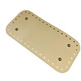 Rivetli Deri Çanta Tabanı Dikdörtgen 12 * 25 cm Krem New