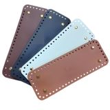 Rivetli Deri Çanta Tabanı Dikdörtgen 23 * 8,4 cm Acı Kahve