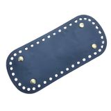 Rivetli Deri Çanta Tabanı Oval 18 * 18 cm Siyah
