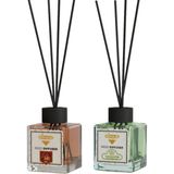 Rivola 2 Adet Premium Oda Kokusu Amber - Yasemin Reed Diffuser – Uzun Süre Kalıcı Koku – Bambu Çubuklu Ev, Ofis, Banyo Ortam Kokusu - AMBER/YASEMİN