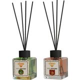 Rivola 2 Adet Premium Oda Kokusu Hanımeli - Amber Reed Diffuser – Uzun Süre Kalıcı Koku – Bambu Çubuklu Ev, Ofis, Banyo Ortam Kokusu - HANIMELİ/AMBER