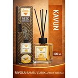 Rivola Kavun Premium Oda Kokusu Reed Diffuser – Uzun Süre Kalıcı Koku – Bambu Çubuklu Ev, Ofis, Banyo Ortam Kokusu