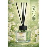 Rivola Yasemin Premium Oda Kokusu Reed Diffuser – Uzun Süre Kalıcı Koku – Bambu Çubuklu Ev, Ofis, Banyo Ortam Kokusu - YASEMİN