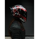 Rivox R1 Venom Kapalı Kask Nefes Alabilen Polikarbonat Malzeme ile M Beden Güvenli Tasarım - Siyah