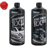 Riwax 2'li Pasta Cila Seti RX02 Kalın Pasta + RX08 Boya Koruma – 1 kg (6–12 Ay Etkili) - (ClearEyelets)Black-RadiantOrchid