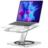 RIWUCT 360° Döner Tabanlı Dizüstü Bilgisayar Standı, Ayarlanabilir Dizüstü Bilgisayar Yükseltici Tutucu, Ekip Çalışması için Ergonomik Katlanabilir Bilgisayar Dizüstü Bilgisayar Standı, MacBook Air