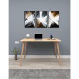 Rixy Doğal Ahşap Çalışma Masası, 115X55 Cm, Naturel