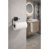 Riya Home Ev & Dekorasyon Siyah Rulo Havluluk Havlu Peçetelik Yapışkanlı Pratik Banyo Mutfak Askısı Kağıt Rulo Havluluk