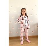 Riysgiyim Mickey Baskılı Kız Çocuk Pijama Takımı