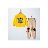Riysgiyim Mickey Mause Baskılı Sweatshirt Eşofman Takımı